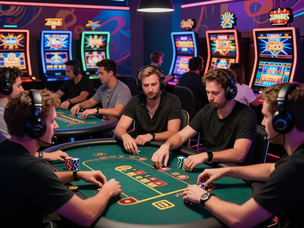 Exciting online gaming experience with players enjoying rik vip casino games in a vibrant virtual environment.