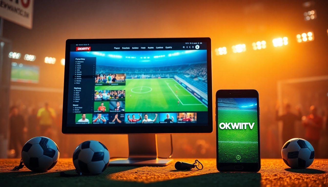 Engaging interface of okwintv.zone showcasing live football streaming, designed for user-friendly experience.