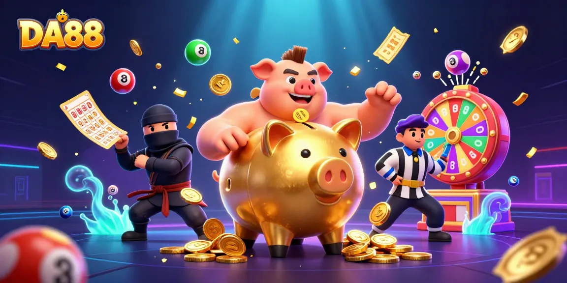 DA88 players enjoy vibrant lottery action with bouncing balls and a dynamic gaming atmosphere