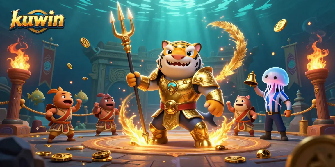 Kuwin introduces a dynamic underwater casino battle scene with spectacular elements and vibrant action.