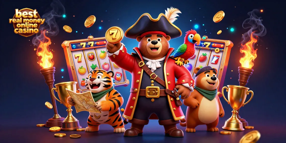 Experience the excitement at the best real money online casino with dynamic 3D characters and stunning casino elements.